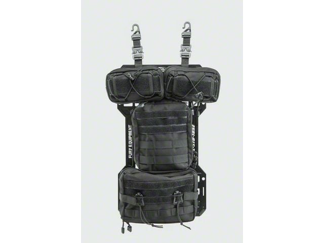 Armory Series Front Seat Extension MOLLE Panel with Bags (20-24 Jeep Gladiator JT)