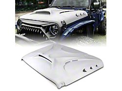 Beast Series Hood with Open Air Scoop and Vents; Unpainted (20-24 Jeep Gladiator JT)