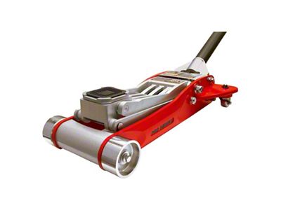 Big Red Low Profile Aluminum Floor Jack; 3-Ton Capacity