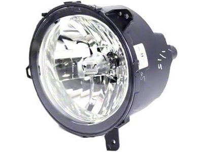 CAPA Certified Halogen Headlight; Chrome Housing; Clear Lens; Passenger Side (20-24 Jeep Gladiator JT)