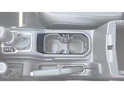 Center Console Cup Holder Accent Trim; Forged Carbon Fiber (20-24 Jeep Gladiator JT)