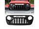 American Modified Demon Grille with White 5 Star Lights Bar (20-24 Jeep Gladiator JT)