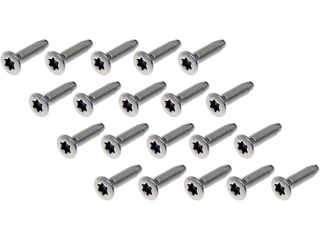 Door Hinge Screws; Stainless Steel (20-24 Jeep Gladiator JT)