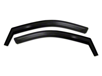 Putco Element Matte Black Window Visors; Front and Rear (20-24 Jeep Gladiator JT)