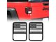 Flag Style Tail Light Guards; Black (20-24 Jeep Gladiator JT w/ Factory Halogen Tail Lights)