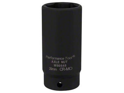 Forward Axle Nut Socket; Metric