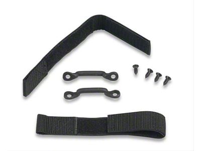 Front Door Limiting Strap Kit; Black (20-24 Jeep Gladiator JT)