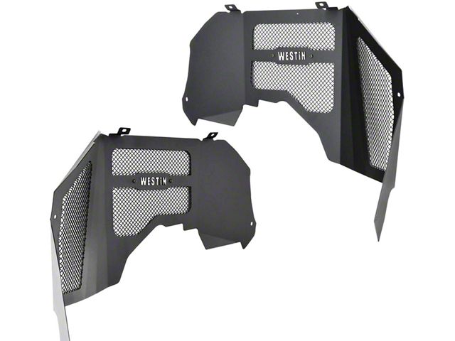 Front Inner Fenders; Textured Black (20-24 Jeep Gladiator JT)