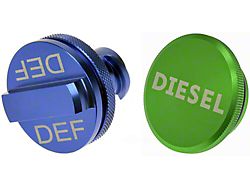 Capless Diesel Fuel Cap and DEF Cap (20-24 3.0L EcoDiesel Jeep Gladiator JT)