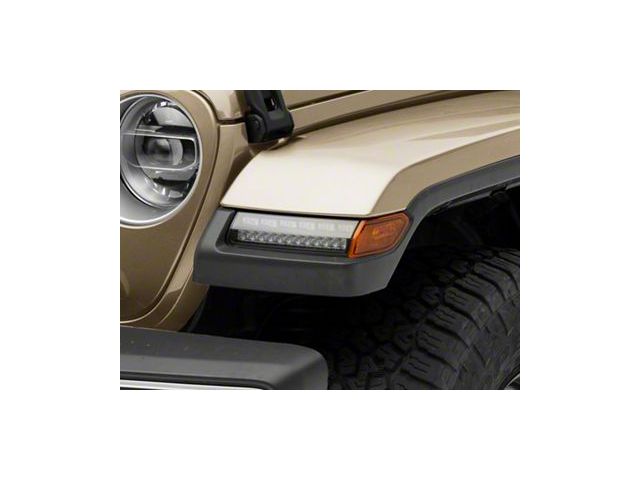 Full LED Side Marker Lights with Sequential Turn Signals; Black (20-24 Jeep Gladiator JT w/ Factory LED Light Package)