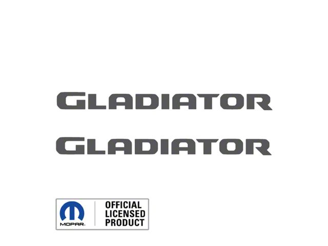 GLADIATOR Hood Graphic; Dark Gray (20-24 Jeep Gladiator JT)