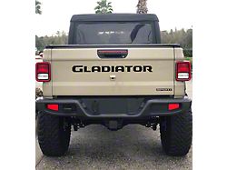 Gladiator Tailgate Letters; Gloss Black (20-24 Jeep Gladiator JT)