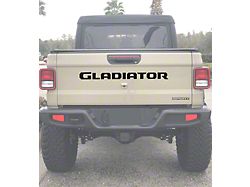 Gladiator Tailgate Letters; Reflective Black Topo with Red Outline (20-24 Jeep Gladiator JT)