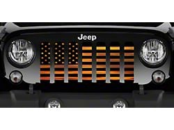 Grille Insert; American Orange Haze Flag (20-24 Jeep Gladiator JT)