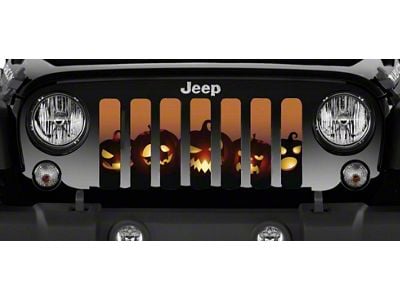 Grille Insert; Angry Pumpkins (20-24 Jeep Gladiator JT)