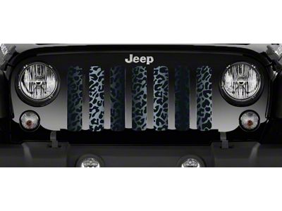 Grille Insert; Black Leopard Print (20-24 Jeep Gladiator JT)