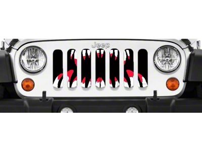 Grille Insert; Bloody Monster (20-24 Jeep Gladiator JT)