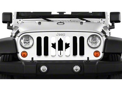 Grille Insert; Canadian Black and White (20-24 Jeep Gladiator JT)