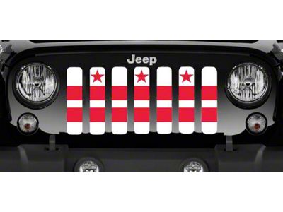 Grille Insert; District of Columbia Flag (20-24 Jeep Gladiator JT)