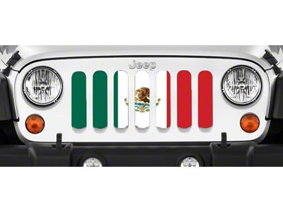 Grille Insert; Mexico Flag (20-24 Jeep Gladiator JT)