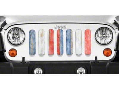 Grille Insert; Patriotic Pickets (20-24 Jeep Gladiator JT)