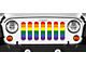 Grille Insert; Pride Flag (20-23 Jeep Gladiator JT)