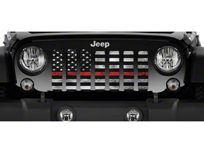 Grille Insert; Red Steel (20-24 Jeep Gladiator JT)