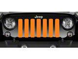 Grille Insert; Solid Orange (20-24 Jeep Gladiator JT)