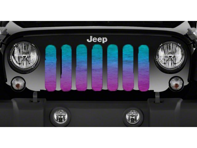 Grille Insert; Teal Ombre (20-24 Jeep Gladiator JT)