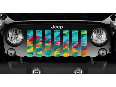 Grille Insert; Tropical Colored Tie Dye (20-24 Jeep Gladiator JT)
