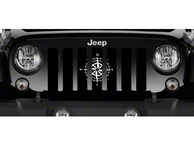Grille Insert; White Compass (20-24 Jeep Gladiator JT)