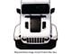 Hood Graphic; Black with Golden Yellow Outline (20-25 Jeep Gladiator JT Rubicon)