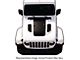 Hood Graphic; Black with Purple Outline (20-24 Jeep Gladiator JT Rubicon)