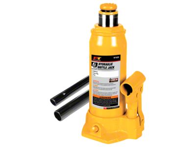 Hydraulic Bottle Jack; 6-Ton Capacity