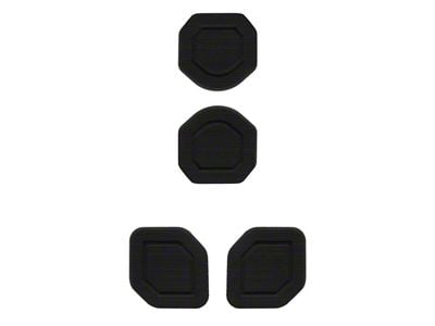 Interior Cup Holder Foam Inserts; 4-Piece Kit; Black/Black (20-24 Jeep Gladiator JT)