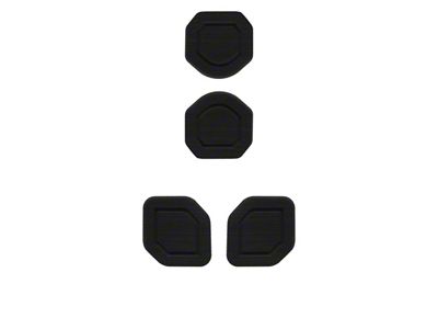 Interior Cup Holder Foam Inserts; Black/Black (20-24 Jeep Gladiator JT)