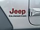 Jeep Fender Emblem Letter Overlays; Black with Red Outline (20-24 Jeep Gladiator JT)