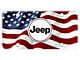 Jeep Word License Plate; Wave Flag (Universal; Some Adaptation May Be Required)