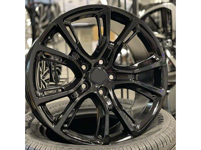 JP1 Full Gloss Black Wheel; 20x9 (20-24 Jeep Gladiator JT)