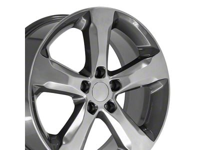 JP28 Gunmetal with Polished Spokes Wheel; 20x8.5; 50mm Offset (20-25 Jeep Gladiator JT)