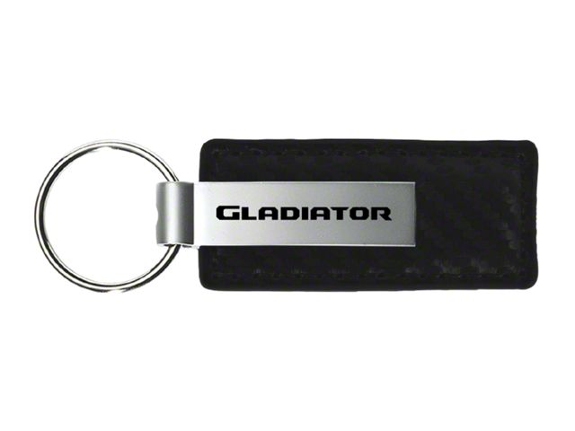 Gladiator Carbon Fiber Leather Key Fob