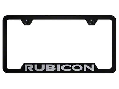 Rubicon Laser Etched Cut-Out License Plate Frame (Universal; Some Adaptation May Be Required)