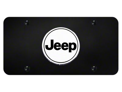 Jeep Word License Plate (Universal; Some Adaptation May Be Required)