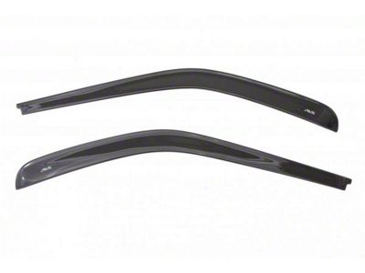 Low Profile Ventvisor Window Deflectors; Front; Dark Smoke (20-24 Jeep Gladiator JT)