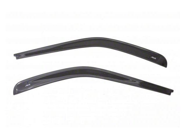 Low Profile Ventvisor Window Deflectors; Front; Dark Smoke (20-24 Jeep Gladiator JT)