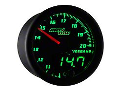 MaxTow Wideband Air/Fuel Ratio Gauge; Black and Green (Universal; Some Adaptation May Be Required)