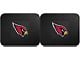 Molded Rear Floor Mats with Arizona Cardinals Logo (Universal; Some Adaptation May Be Required)