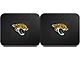 Molded Rear Floor Mats with Jacksonville Jaguars Logo (Universal; Some Adaptation May Be Required)