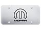 MOPAR Reversed Laser Etched License Plate; Brushed (Universal; Some Adaptation May Be Required)