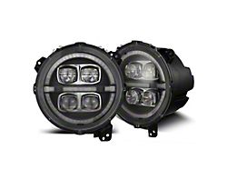 AlphaRex NOVA-Series LED Projector Headlights; Black Housing; Clear Lens (20-25 Jeep Gladiator JT)